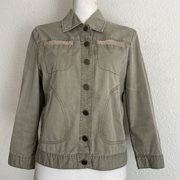 Vintage 90s Calvin Klein Jeans Cotton Shacket Shirt Jacket - Picture 1 of 17